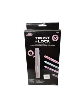 Susan Bates Twist + Lock Interchangeable Crochet Hook Set With Handle and Case